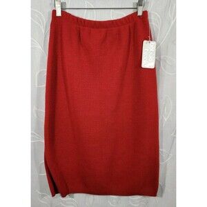 VTG Bobbie Brooks Y2K Red Stretch Skirt Womens Medium NWT